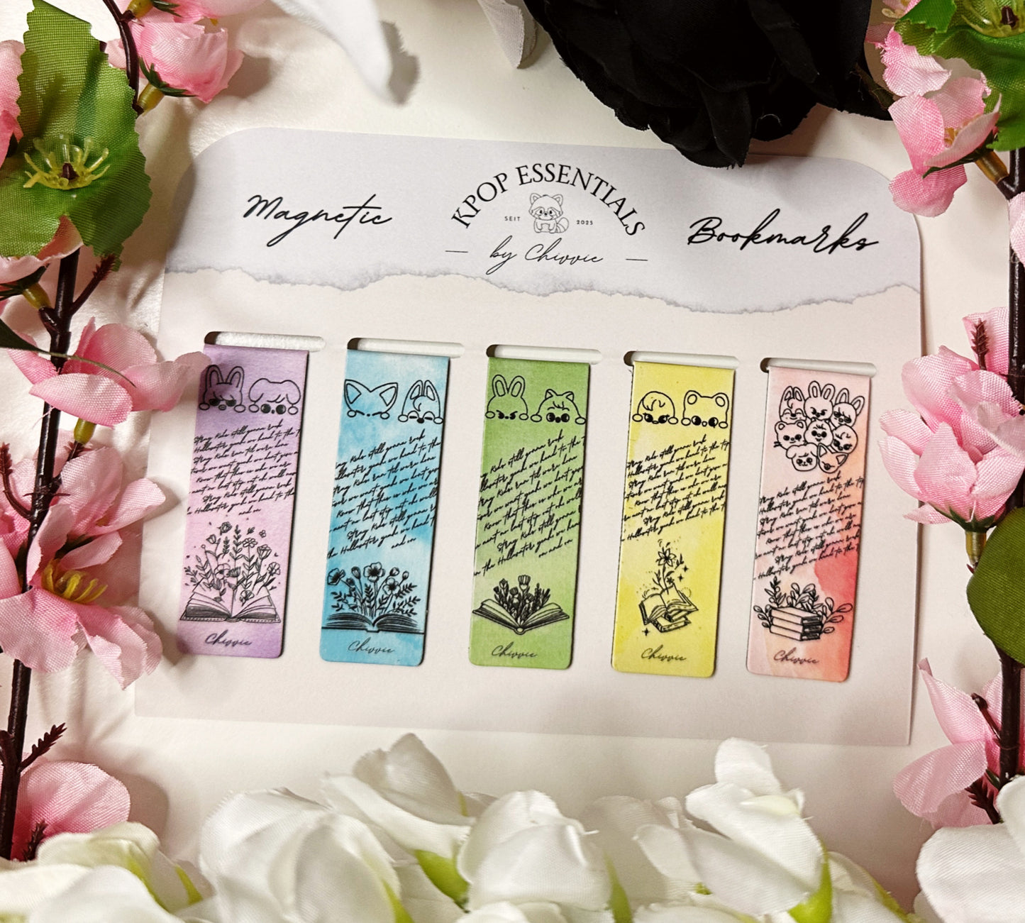 SKZOO Magnetic Bookmarks + Acrylic Photocard Holder