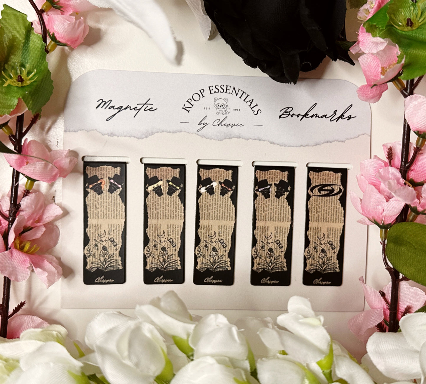 ATEEZ Magnetic Bookmarks + Acrylic Photocard Holder