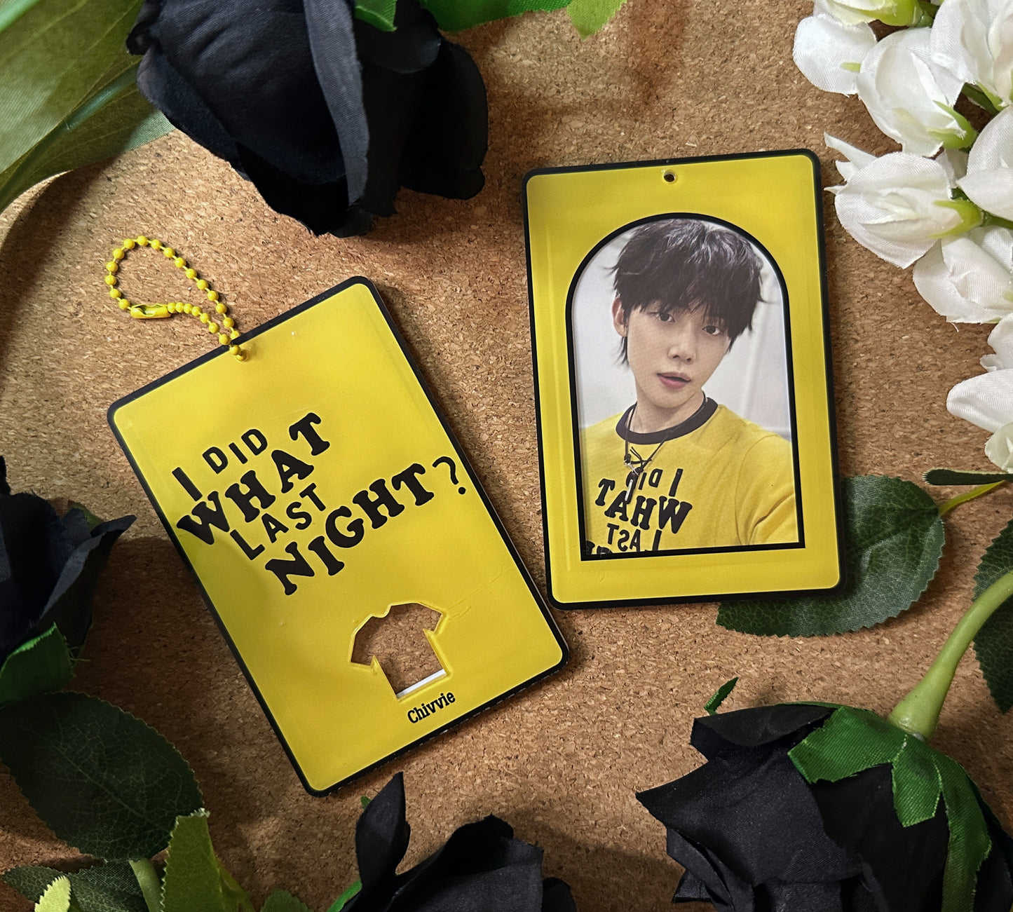 "I did WHAT last Night?" Acrylic Photocard Holder