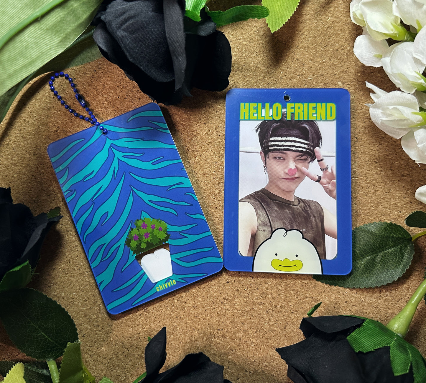 K-Pop Demon Hunters "HELLO FRIEND" Acrylic Photocard Holder