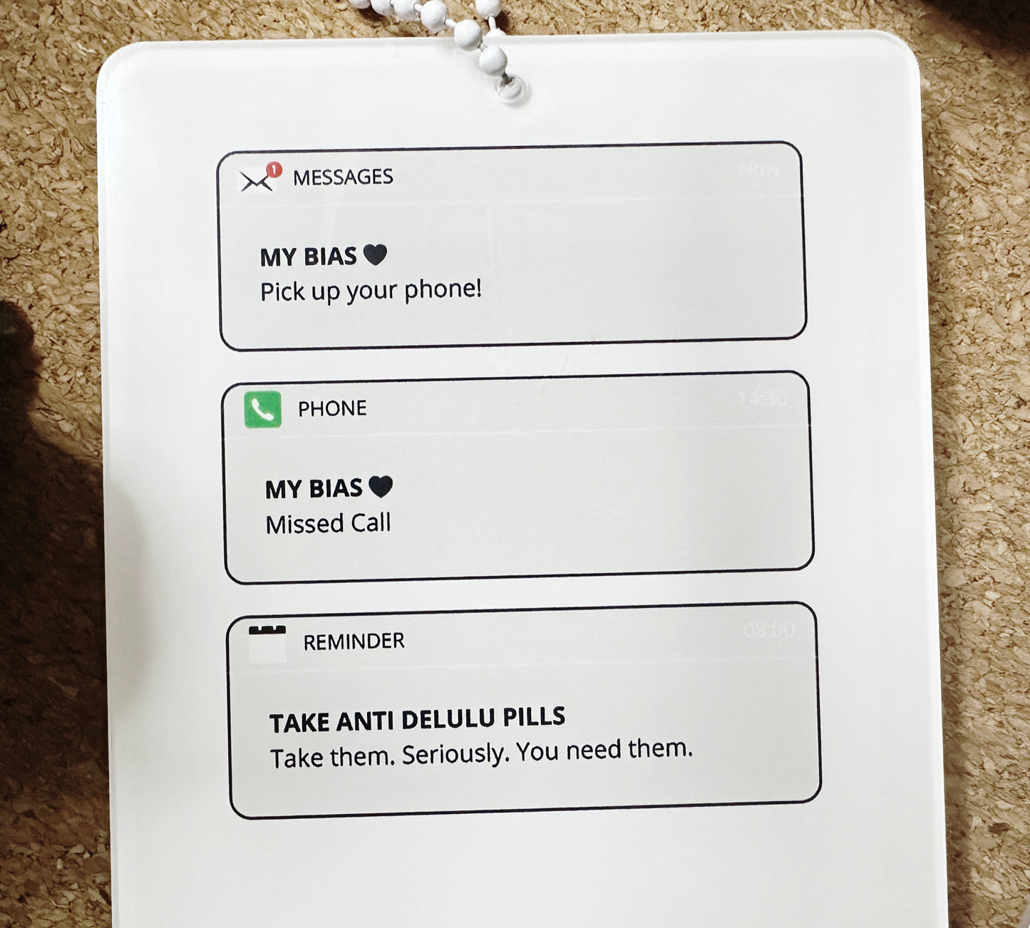 "Call Me" Acrylic Photocard Holder