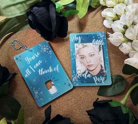 SAJA BOYS (K-Pop Demon Hunters) "SODA POP" Acrylic Photocard Holder [blue]