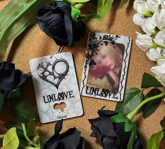 XLOV "Unlove" Acrylic Photocard Holder