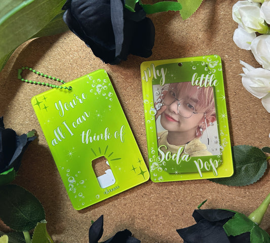 SAJA BOYS (K-Pop Demon Hunters) "SODA POP" Acrylic Photocard Holder [green]