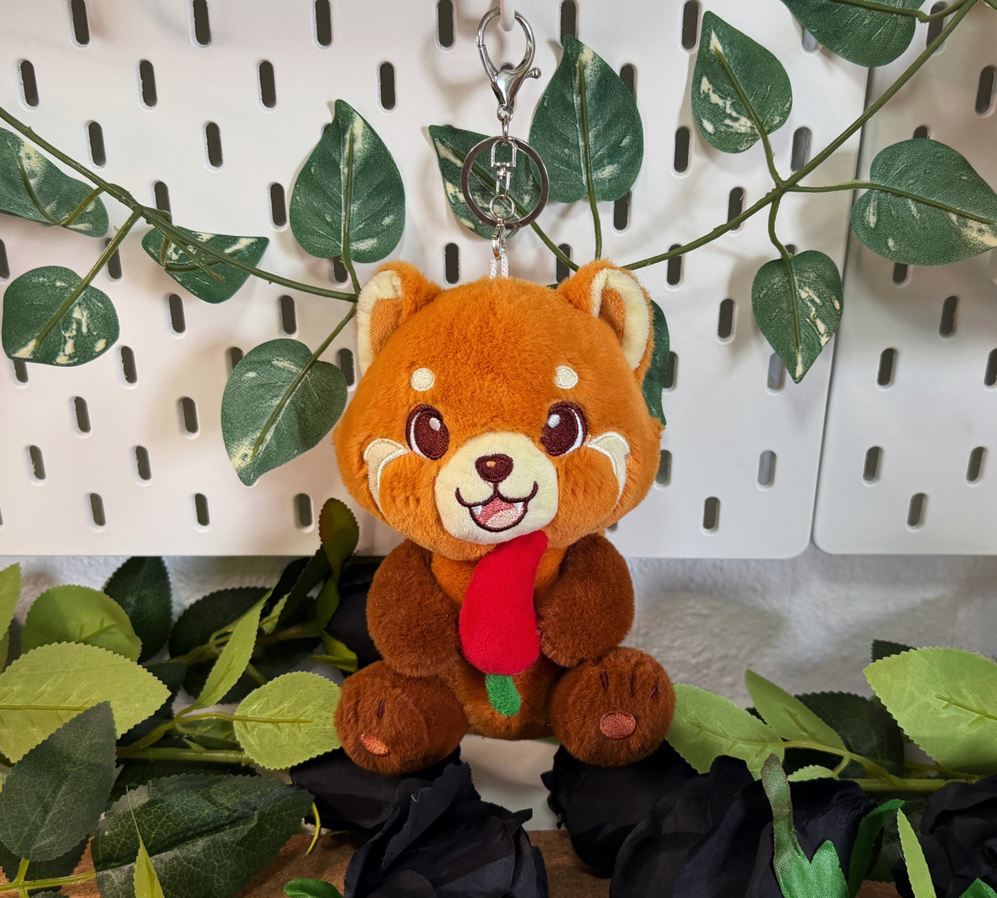 Baby CHILI Red Panda Plush Keychain