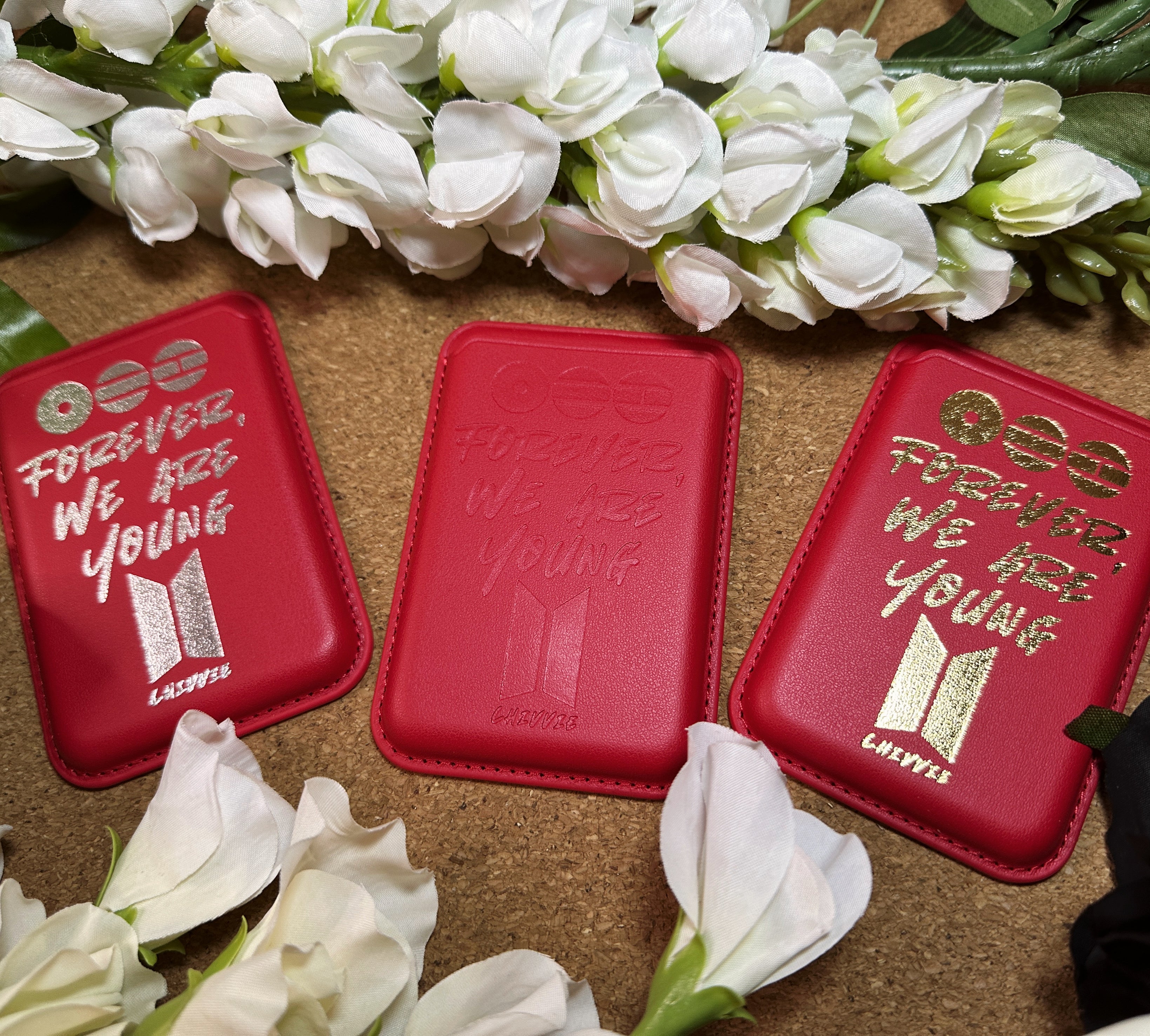 BTS “ARIRANG“ Magnetic Phone Wallets [red] – K-Pop Essentials by