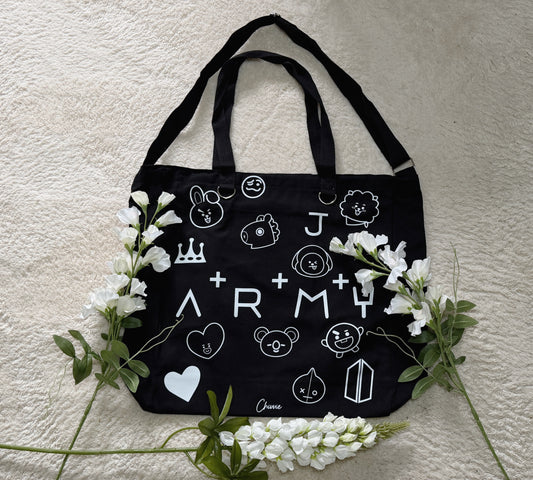 BTS Army x BT21 Tattoo Tote Bag