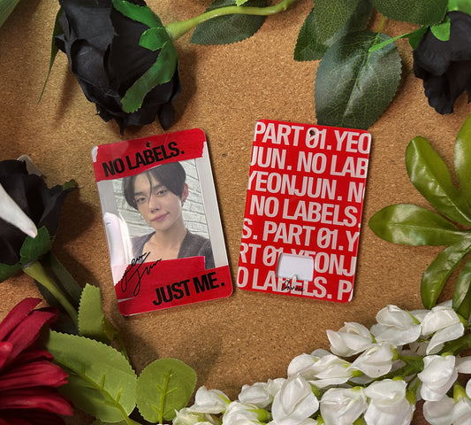 TXT Yeonjun "No Labels" Acrylic Photocard Holder