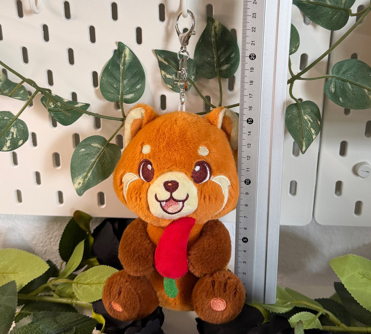 Baby CHILI Red Panda Plush Keychain