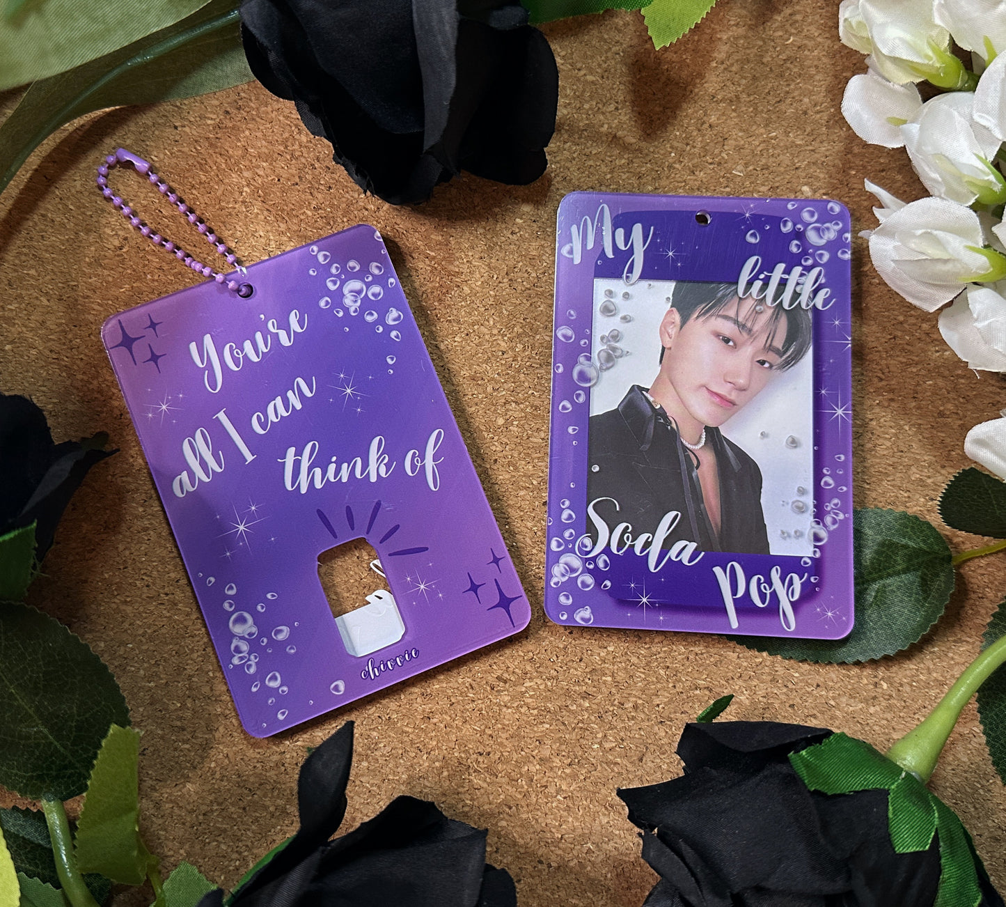 SAJA BOYS (K-Pop Demon Hunters) "SODA POP" Acrylic Photocard Holder [purple]