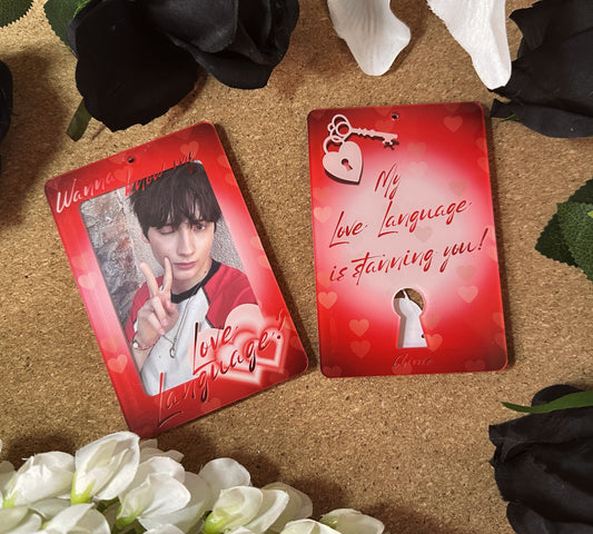 TXT "Love Language" Acrylic Photocard Holder